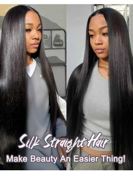 Brazilian Bone Straight Virgin Human Hair Extension, Double Weft
