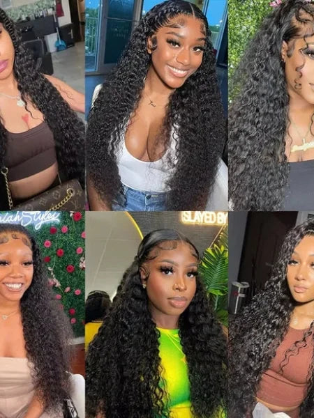 HD Lace Curly Water Wave Lace Wig 180% Density