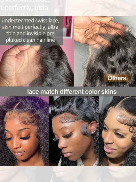 13x4 HD Lace 300% Density Glueless Deep Wave Wig