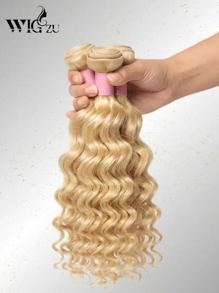 613 Blonde Deep Wave Unprocessed Human Hair Extension - WIGZU