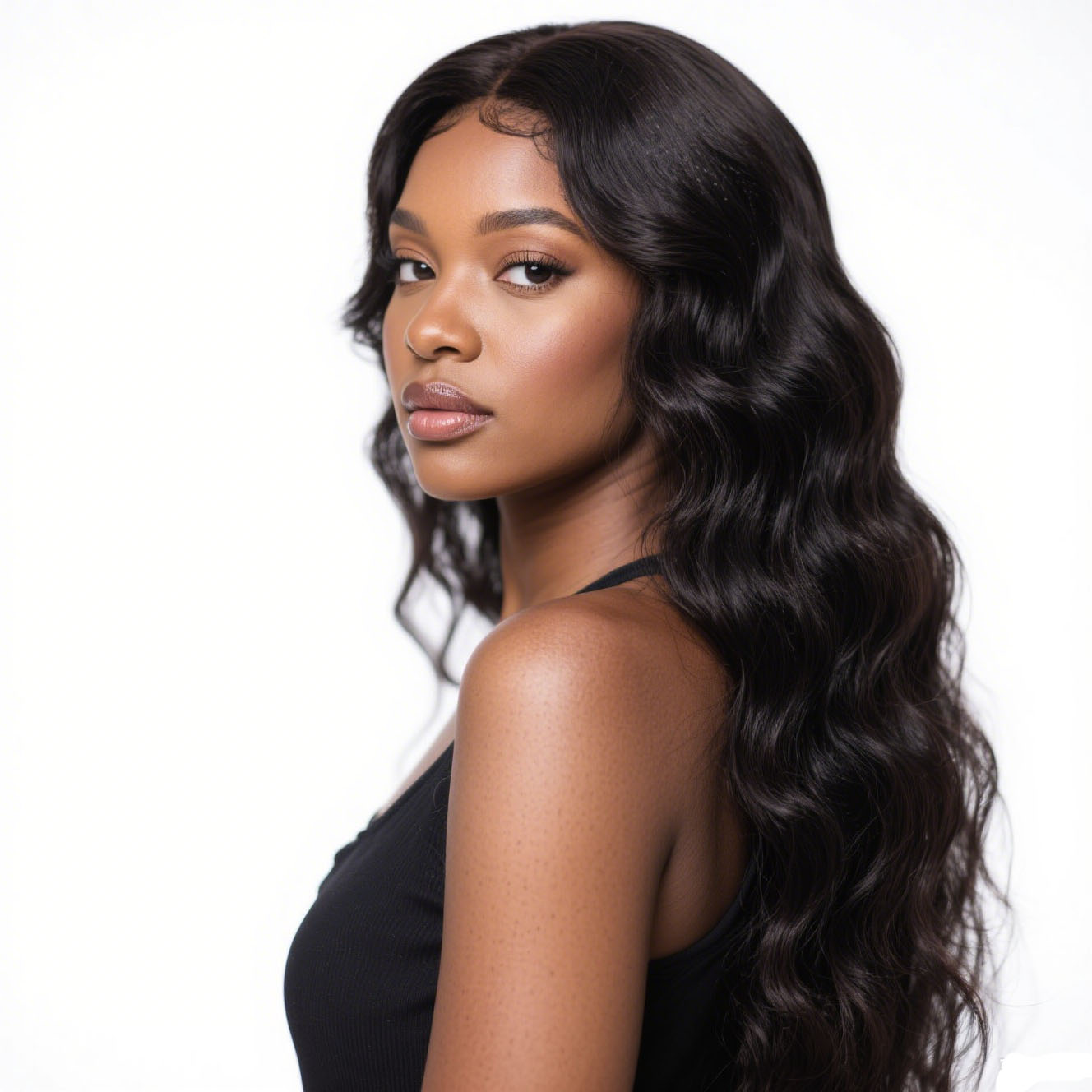 180% Density Body Wave Glueless Lace Closure Wig