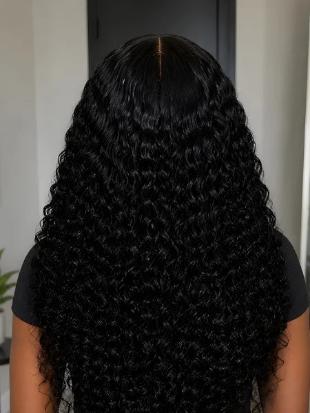 Back View of Kinky Curly 13x4 HD Lace Glueless Wig | Wigzu