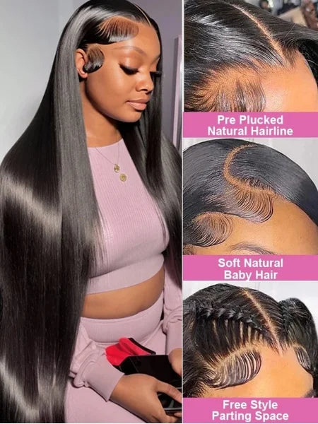 Bone Straight HD Lace Frontal Wig 200% Density