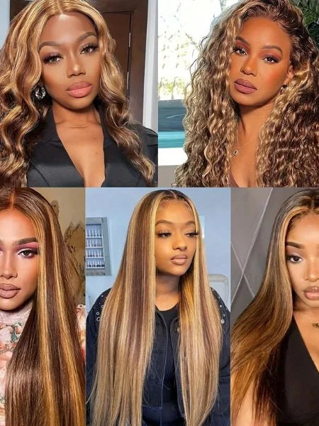 Blonde Highlight Body Wave Raw Human Hair Extension