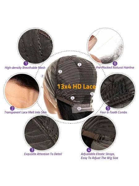 Body Wave HD Lace Frontal Glueless Wig 200% Density