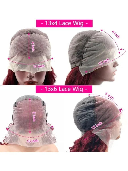99J Burgundy Body Wave HD Lace Frontal Wig 220% Density