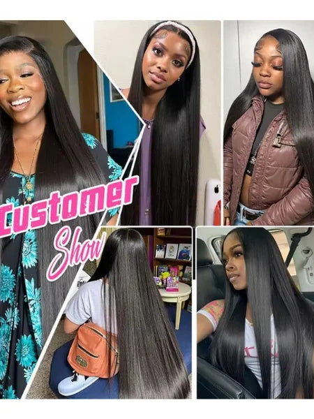 Straight Human Hair 13x6 Lace Wig 250% Density