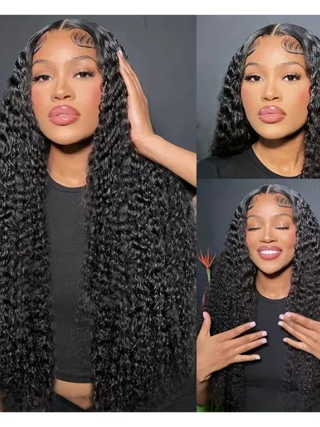 Deep Wave HD Glueless Lace Wig 220% Density