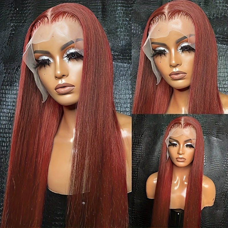 13x4 HD Lace Reddish Brown Glueless Frontal Wig