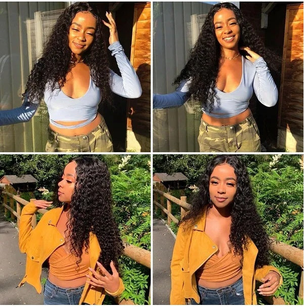 Kinky Curly 13x4 HD Lace Glueless Frontal Wig