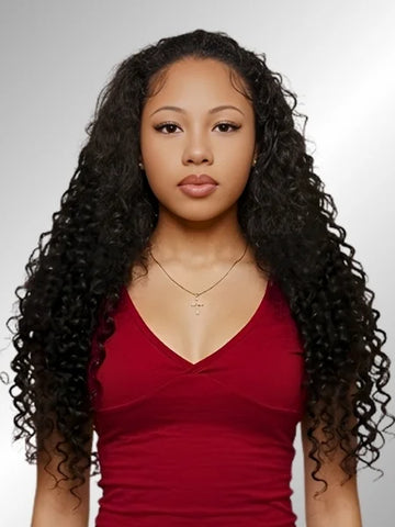 3-in-1 Flip Half Wig Glueless Human Hair 180% Density