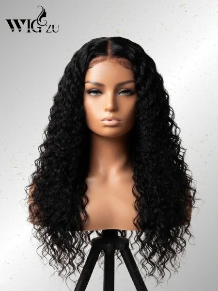 Human Hair Deep Curly Wave HD Lace Front Wig 