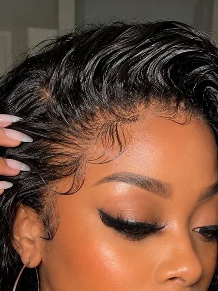 Human Hair Deep Curly Wave HD Lace Front Wig 