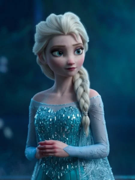Ice Princess Frozen Snow Elsa Ponytail Braids Cosplay Wig
