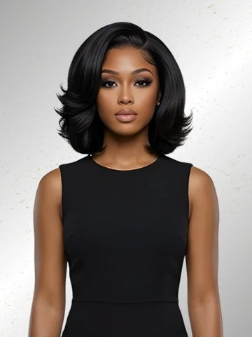 HD Lace Kinky Straight Glueless Frontal Wig