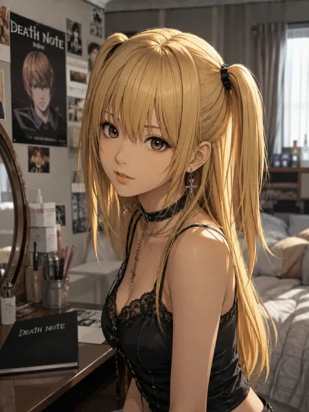 MisaMisa Long Golden Blonde Hair Cosplay Wig