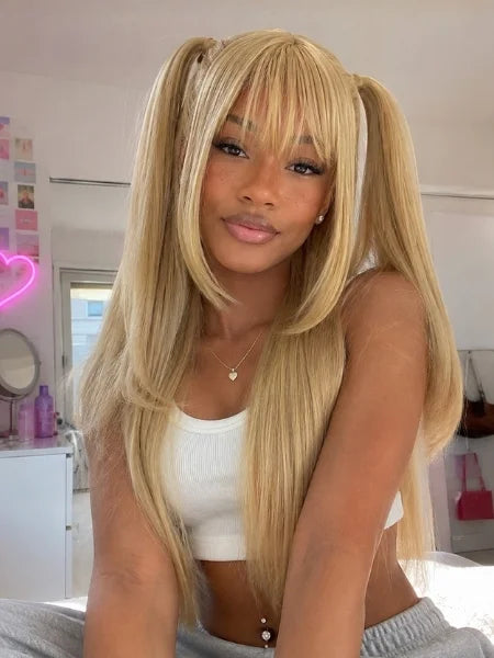 MisaMisa Long Golden Blonde Hair Cosplay Wig