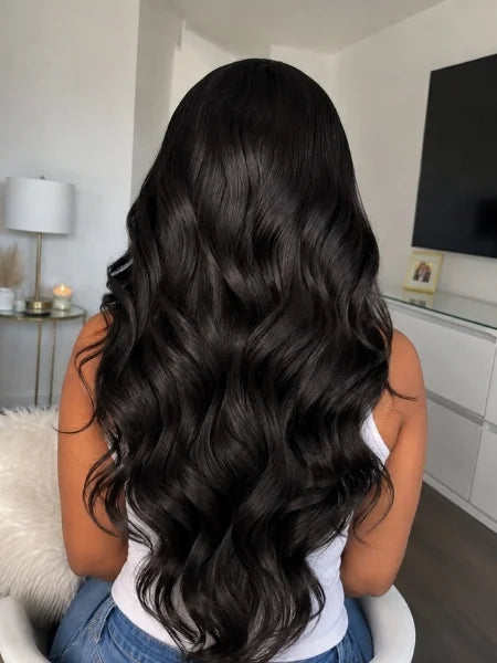 No Leave-Out Remy Hair Body Wave V-Part Wig 220% Density
