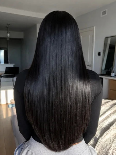 Pre-Plucked Glueless Straight HD Lace Front Wig