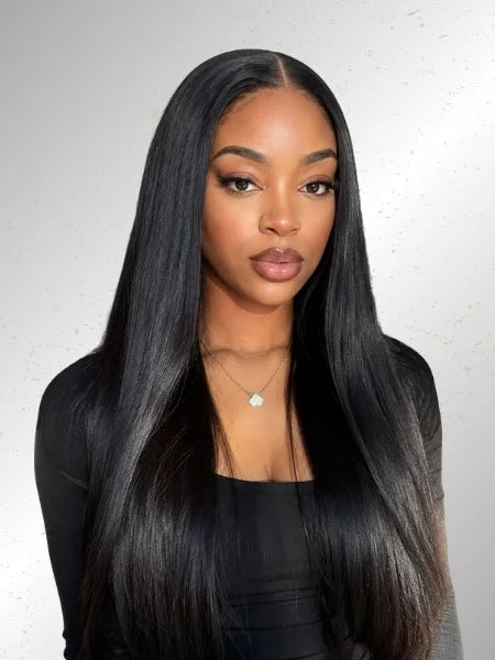 Pre-Plucked Glueless Straight HD Lace Front Wig