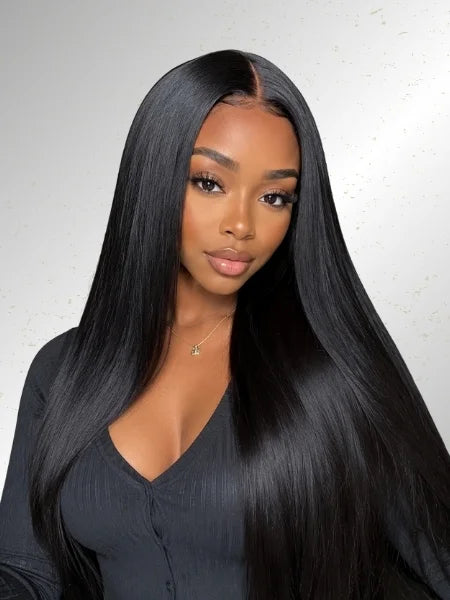 Pre-Plucked Straight HD Full Frontal Wig 220% Density