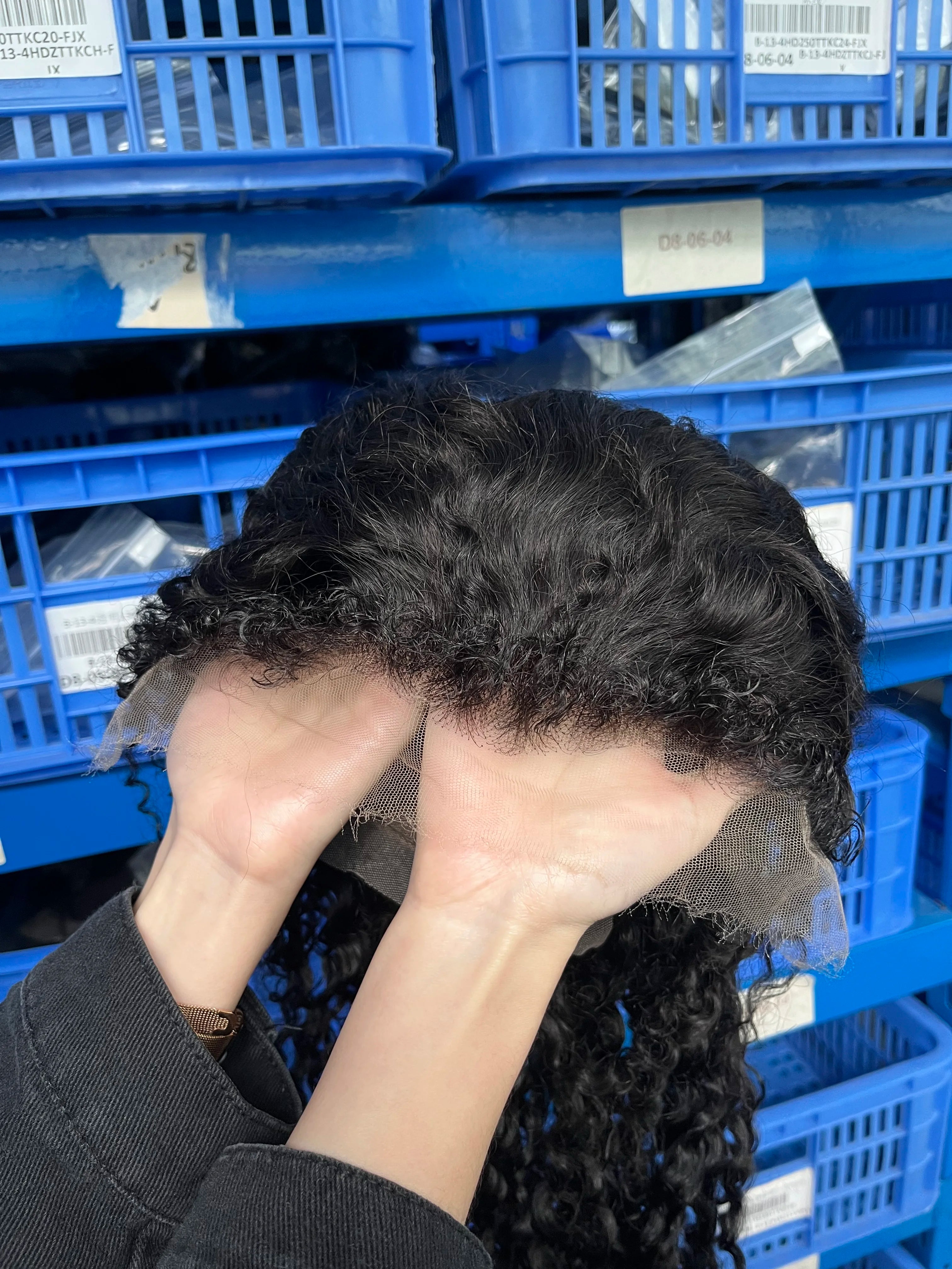 300% Density Curly HD Lace Front Human Hair Wig