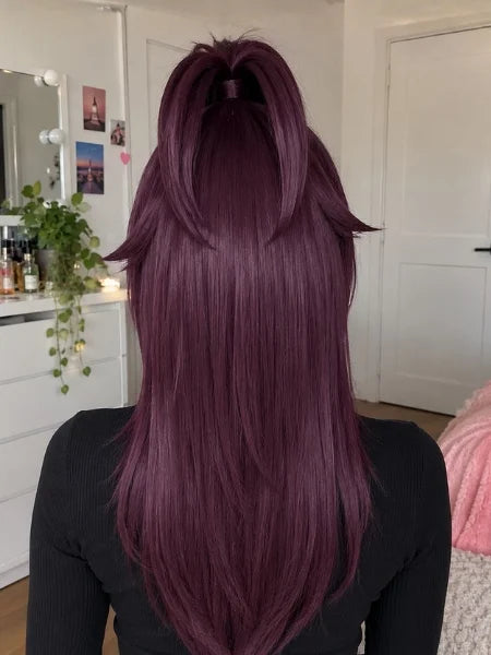 Shihouin Yoruichi Synthetic Hair Purple Cosplay Wigs