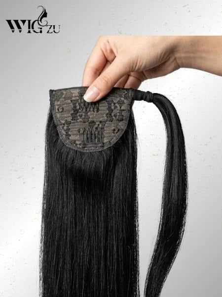 Bone Straight Human Hair Ponytail Extension - WIGZU