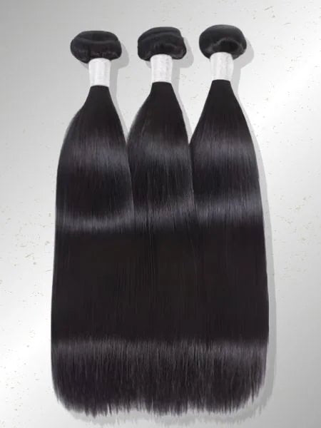 Brazilian Bone Straight Virgin Human Hair Extension, Double Weft - WIGZU