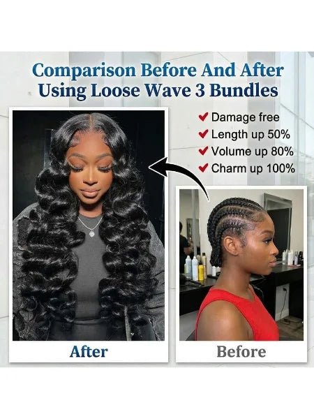 Brazilian Loose Deep Wave Remy Human Hair Extension - WIGZU