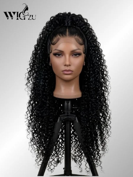 Curly Short Bob 13x4 HD Lace Frontal Wig 180% Density - WIGZU