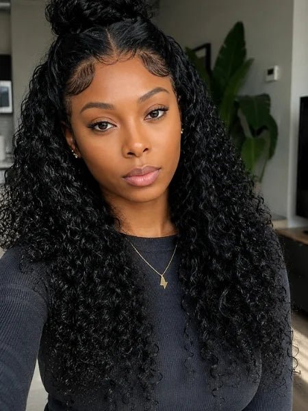 Curly Short Bob 13x4 HD Lace Frontal Wig 180% Density - WIGZU