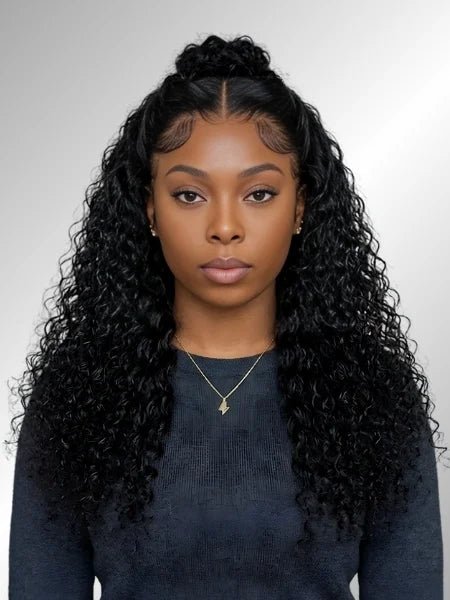 Curly Short Bob 13x4 HD Lace Frontal Wig 180% Density - WIGZU