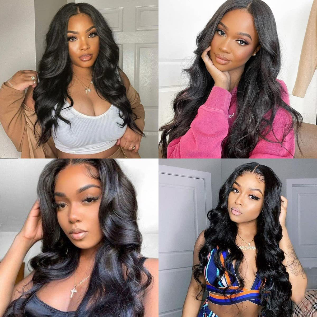200% Density Body Wave 4x7 Glueless HD Lace Wig
