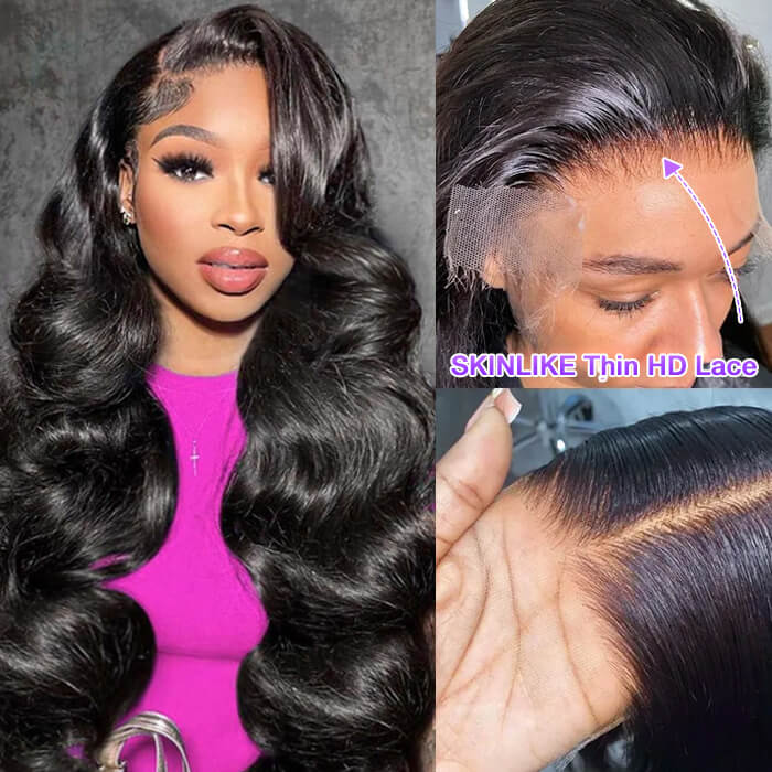 HD Lace Body Wave Glueless Frontal 180% Density Wig