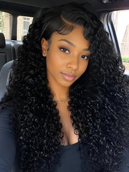 HD Lace Curly Water Wave Lace Wig 180% Density - WIGZU