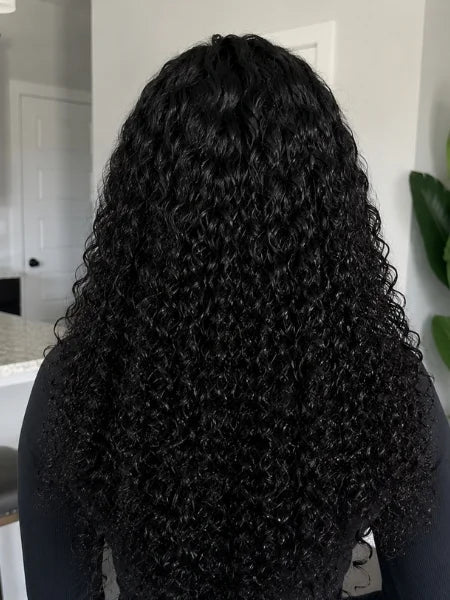 HD Lace Curly Water Wave Lace Wig 180% Density - WIGZU