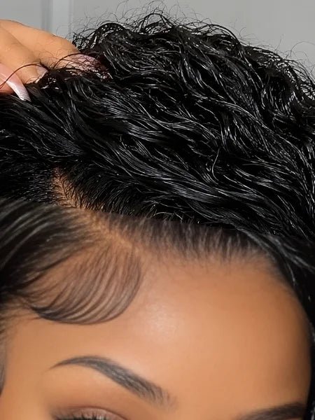 HD Lace Curly Water Wave Lace Wig 180% Density - WIGZU