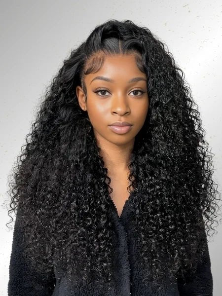 HD Lace Curly Water Wave Lace Wig 180% Density - WIGZU