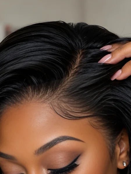 HD Lace Kinky Straight Glueless Frontal Wig - WIGZU