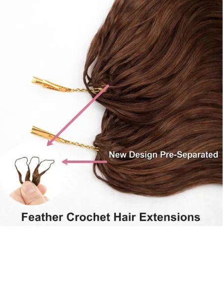 Medium Brown Body Wave Invisible Micro-Loop Hair Extension - WIGZU