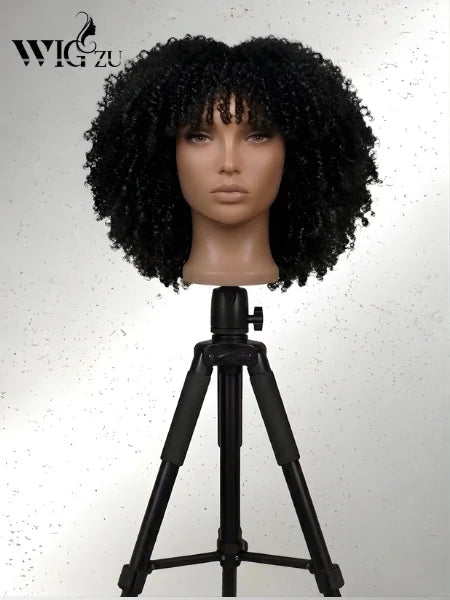 Short Curly Pixie Cut Glueless 180% Density - WIGZU