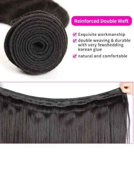 Silky Straight Brazilian Human Hair Bundle - WIGZU
