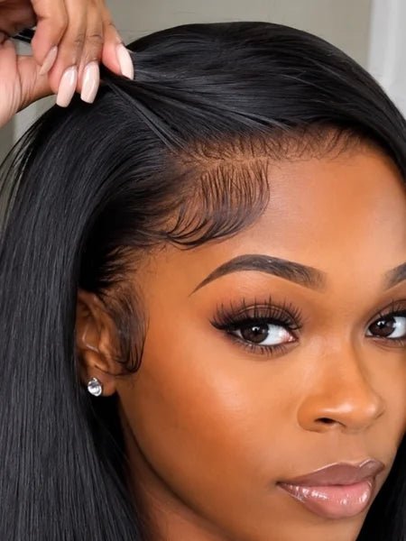 Straight Human Hair 13x6 Lace Wig 250% Density - WIGZU