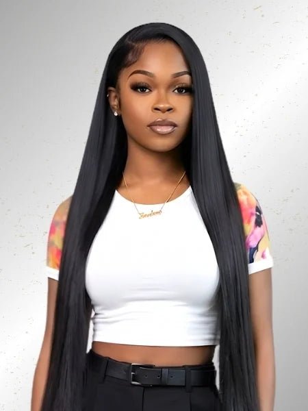 Straight Human Hair 13x6 Lace Wig 250% Density - WIGZU