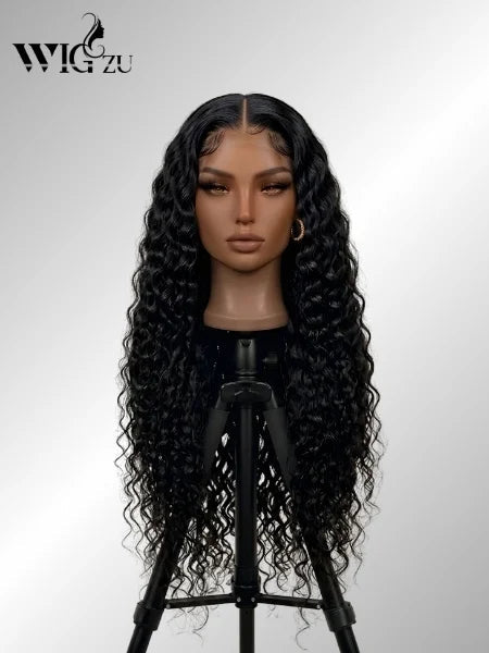 Water Wave 4x4 Lace Closure Wig 150% Density - WIGZU